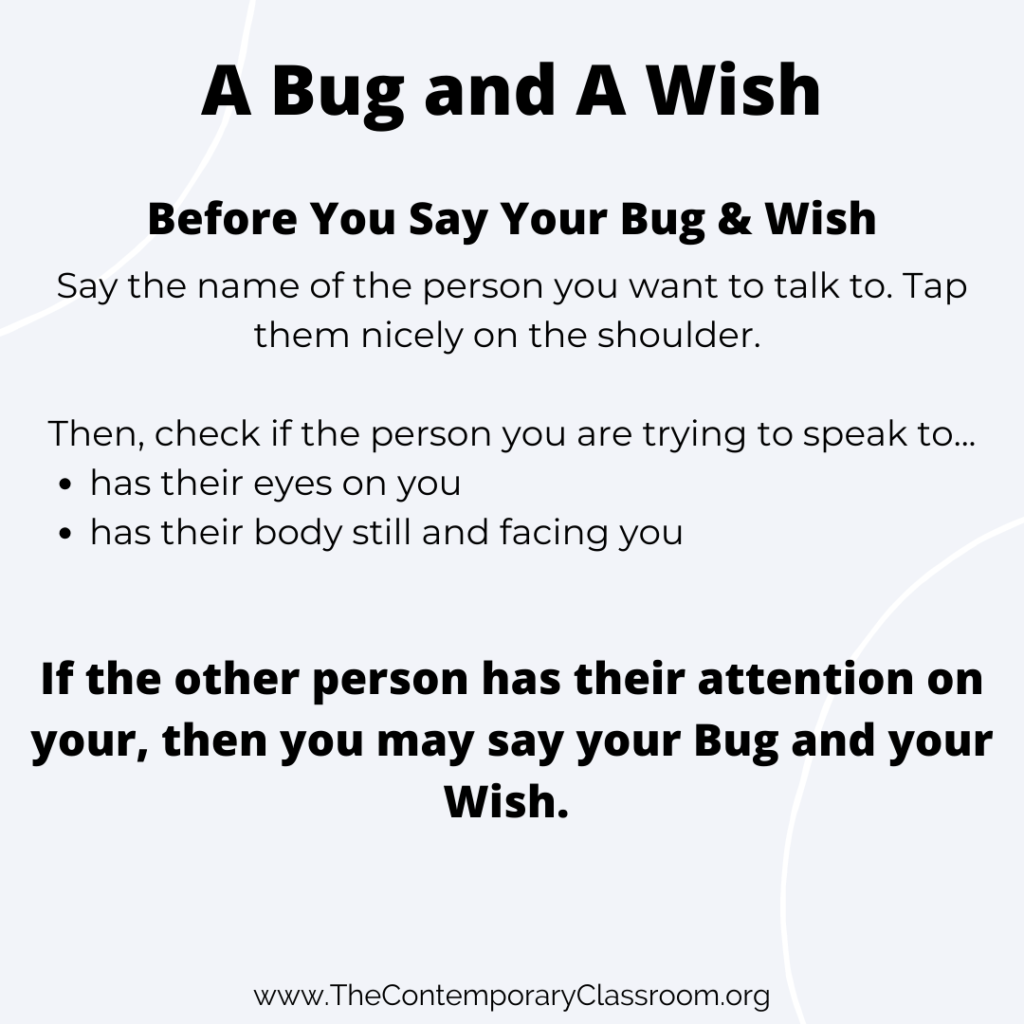 A Bug And A Wish: A Strategy To Help Kids Self-Advocate
